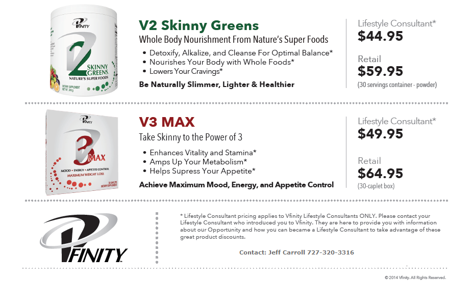 V2 Skinny Greens, V3 Max, V3 Plus